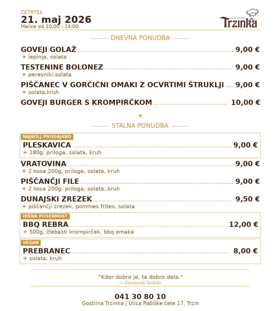 Dnevne malice – 21. maj 2026